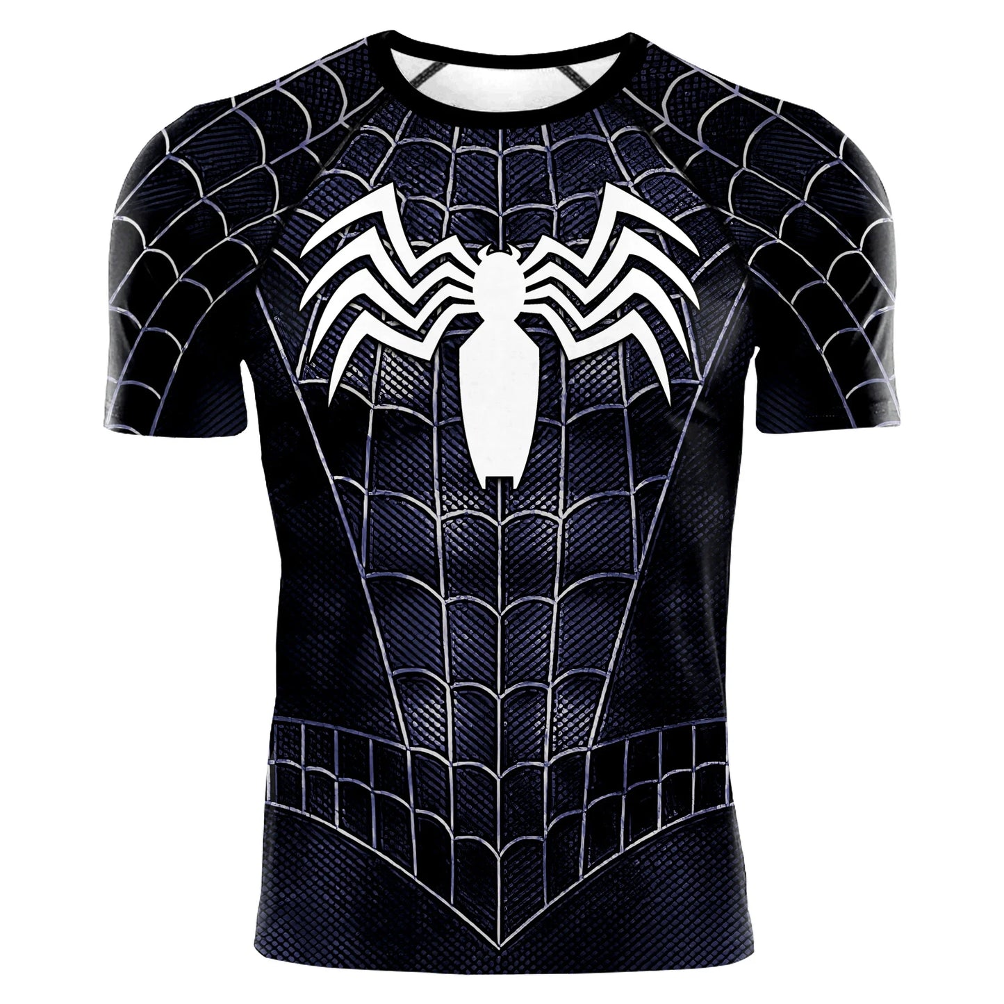 Compression Shirts for Men Short Sleeve Comics Spider Cosplay T-Shirt Super hero Top Elastic Fitness Sportwear Halloween Clothes